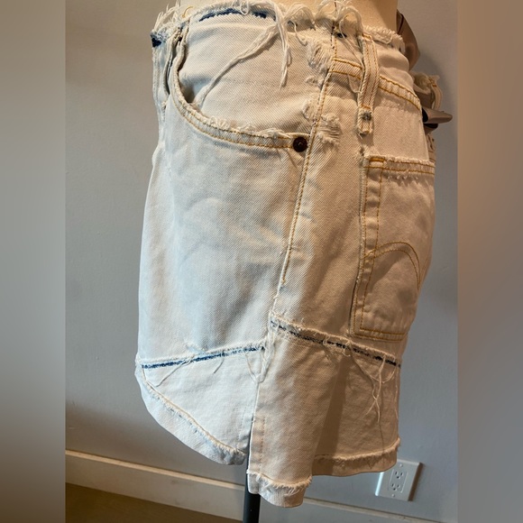 RARE designer reclaimed cotton denim skirt - Picture 5 of 7